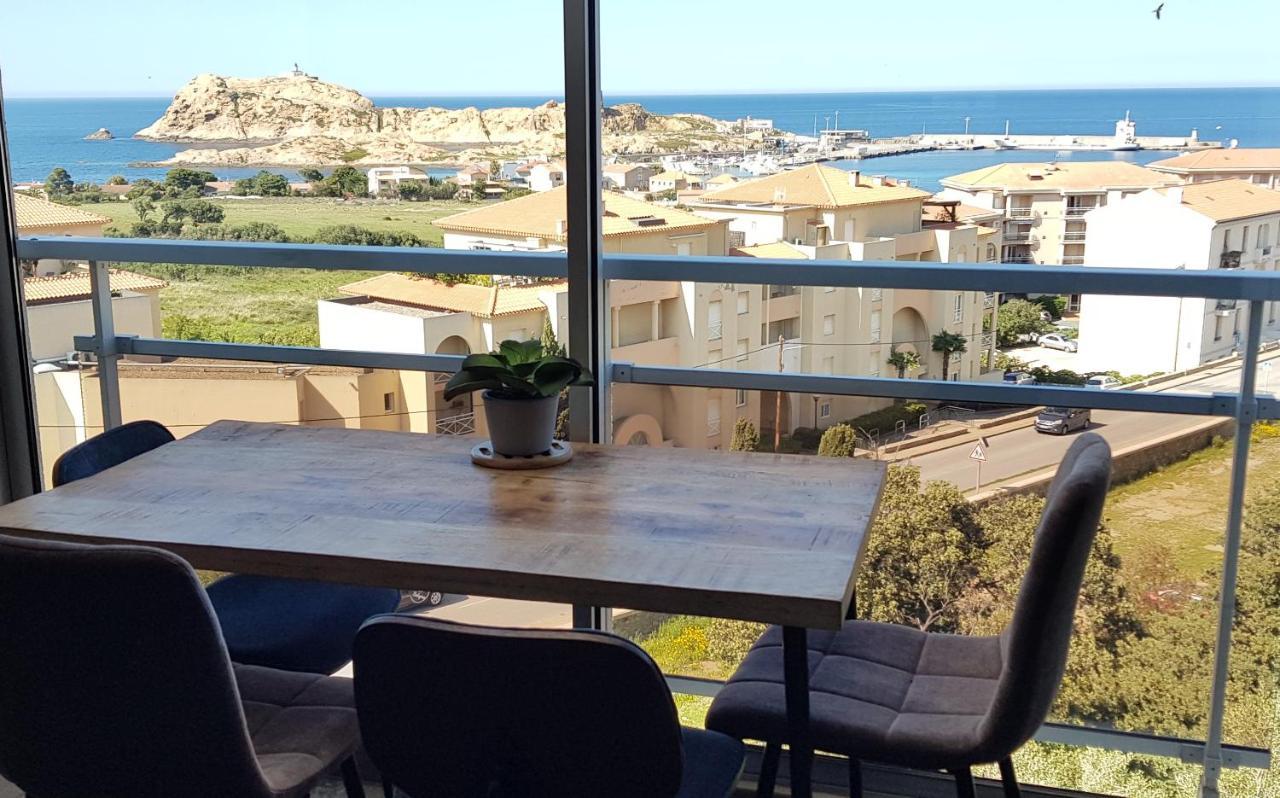 Tres Beau Duplex Vue Panoramique Mer, Proche Plage LʼÎle-Rousse Exteriör bild