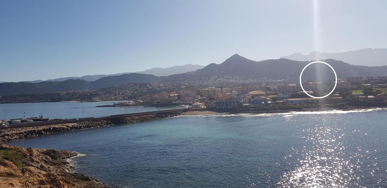 Tres Beau Duplex Vue Panoramique Mer, Proche Plage LʼÎle-Rousse Exteriör bild